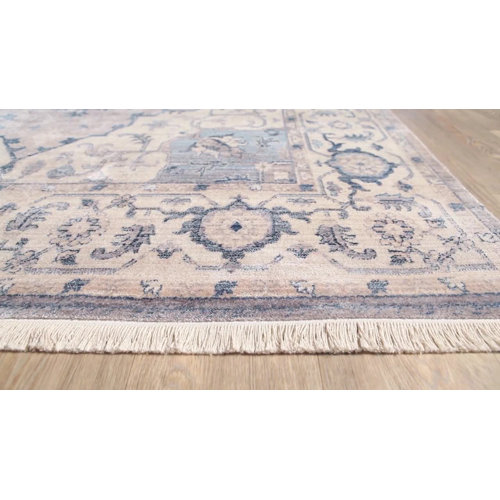 Three Posts™ Mendelsohn Oriental Area Rug in Sky Blue, Beige & Reviews